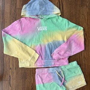Vans Pastel Tie-Dye Hoodie & Shorts Set